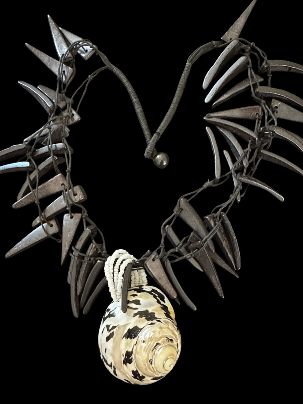 Tribal Bohemian Shell Necklace - Picture 1 of 9